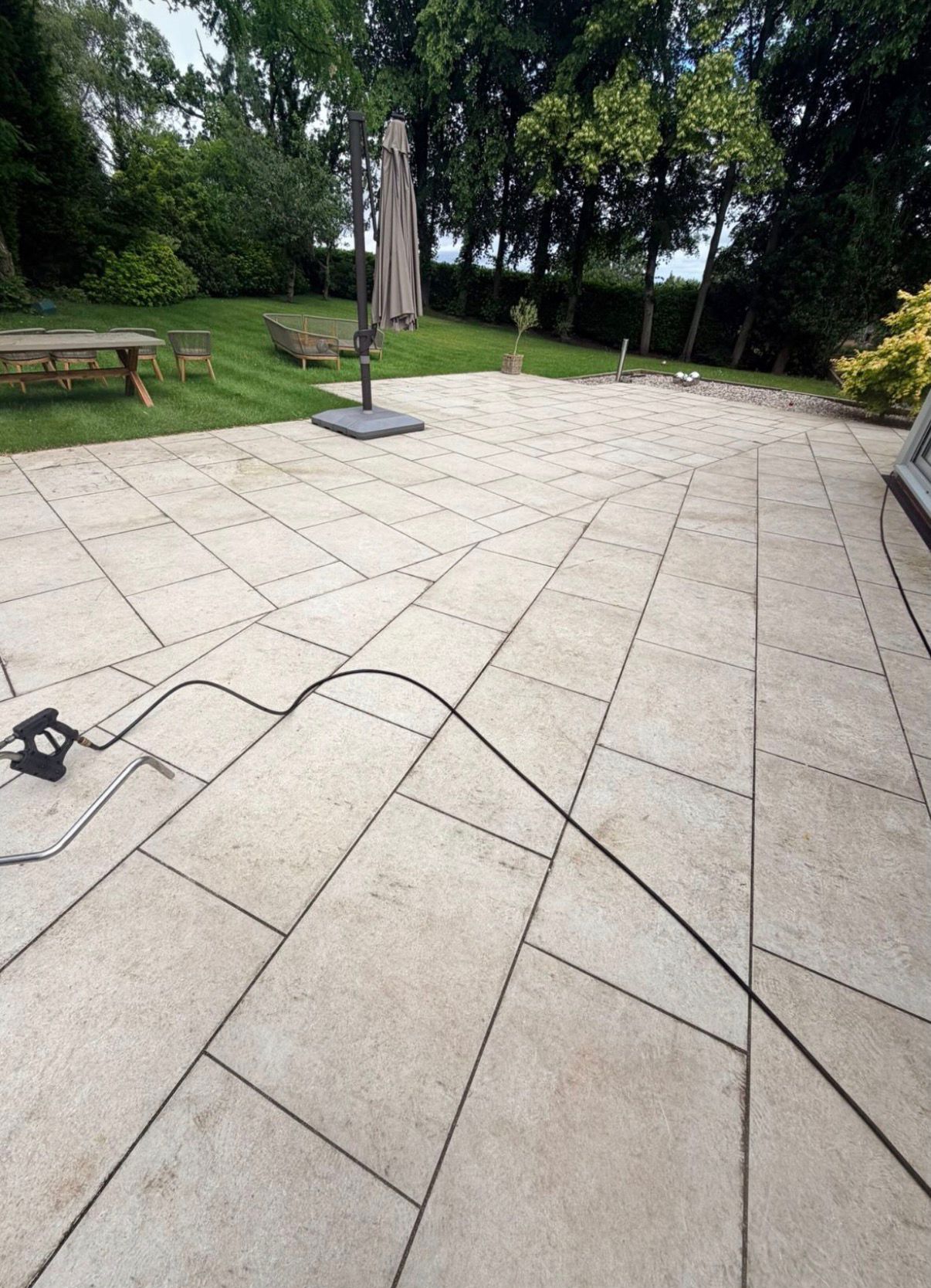Large Porcelain Patio - before