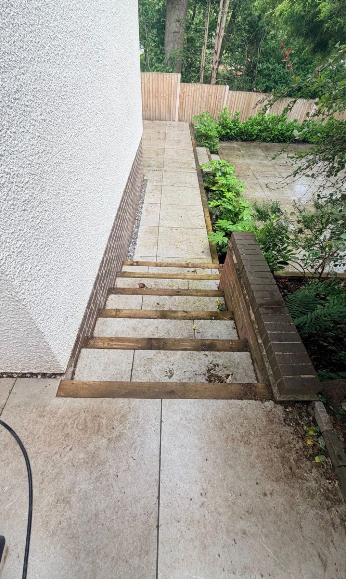 Patio Path & Steps - before